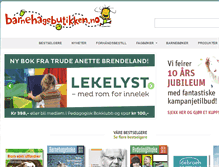 Tablet Screenshot of barnehagebutikken.no